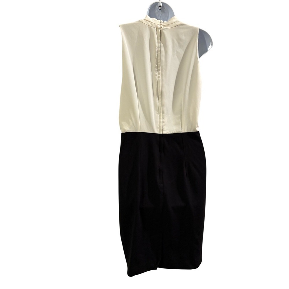 H&M Sleeveless Two-Tone Midi Dress in Ivory and Black‎ - Picture 6 of 8